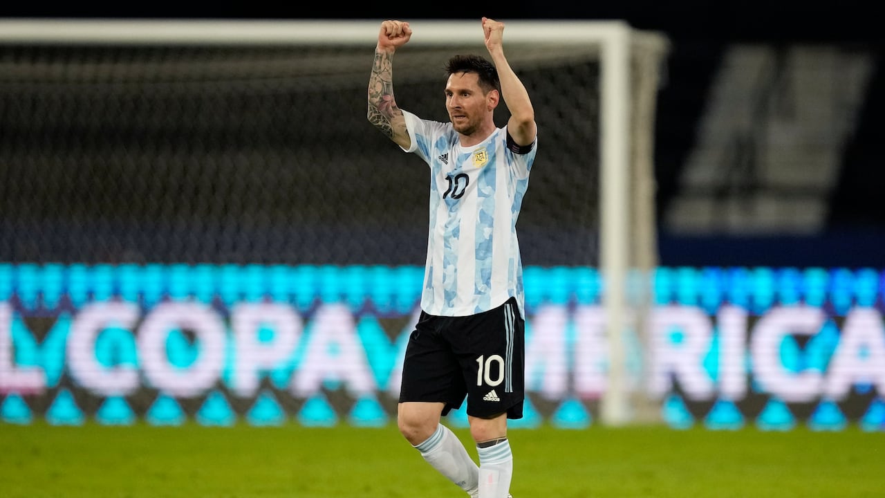 Lionel Messi con la Selección Argentina.