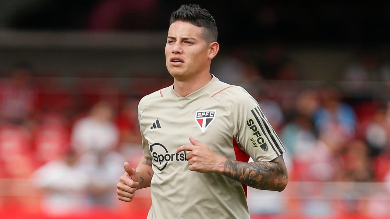 Imagen de James Rodríguez cuando aún jugaba para São Paulo.