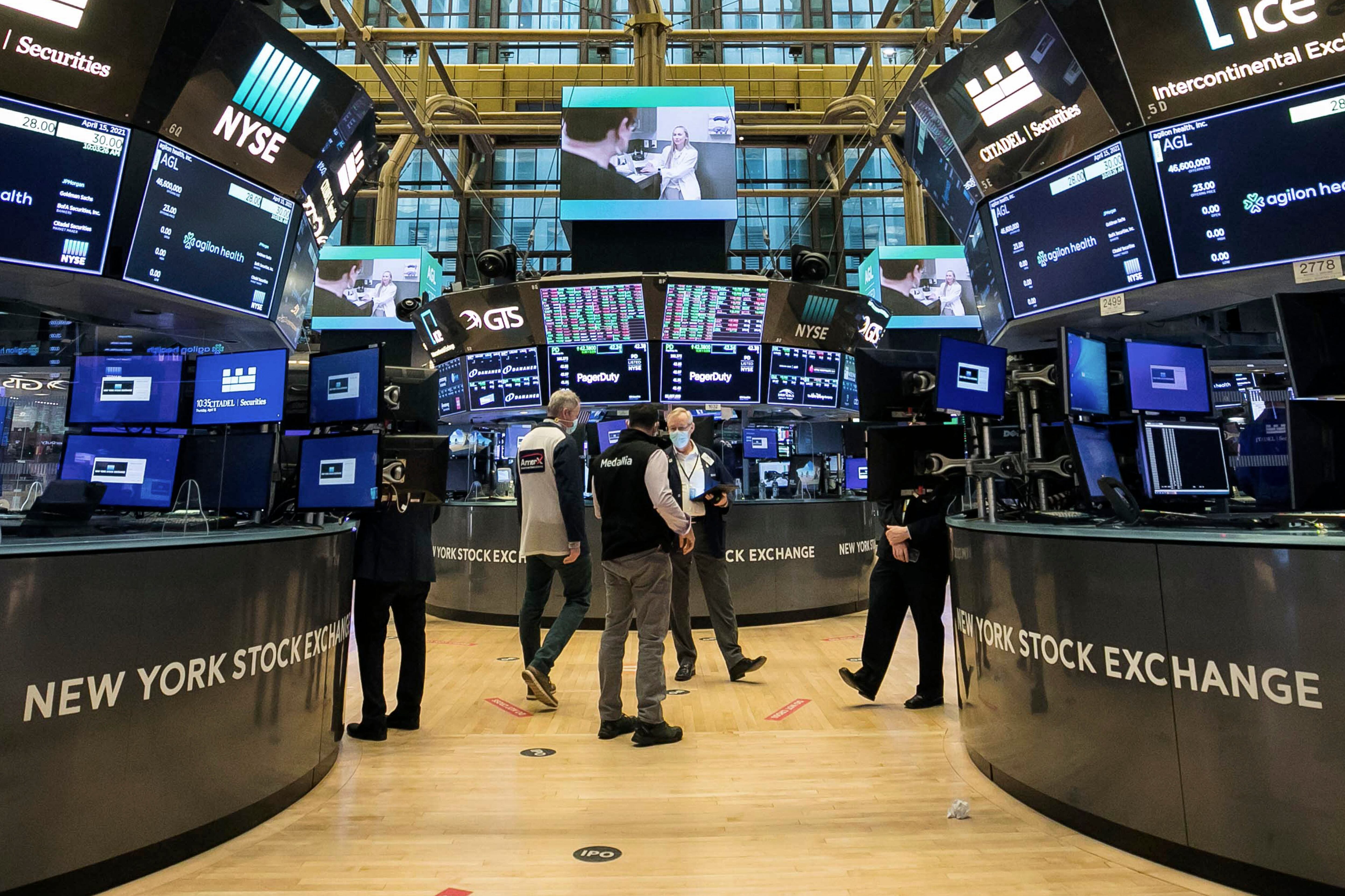 New York Stock Exchange (Courtney Crow/New York Stock Exchange via AP)