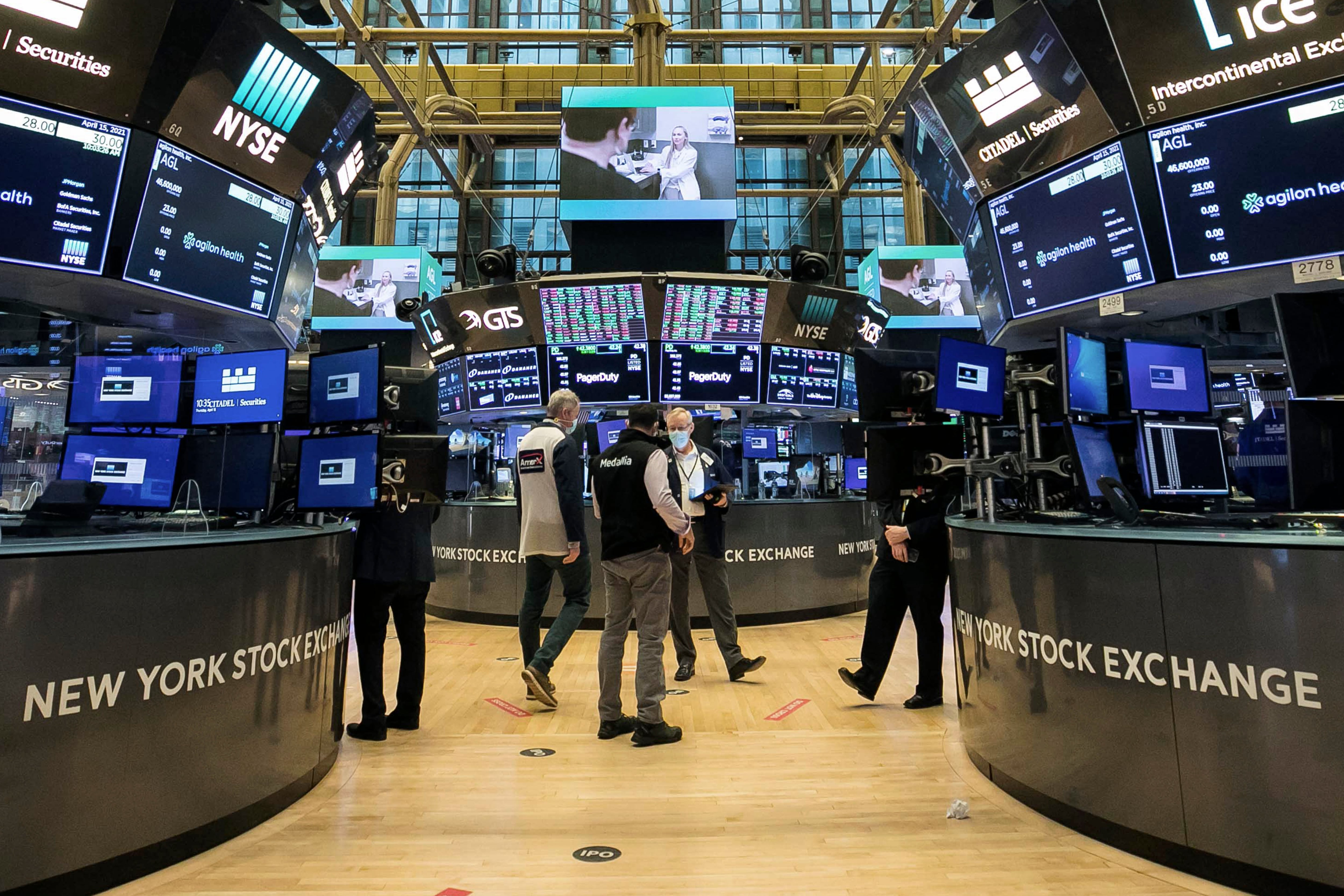 New York Stock Exchange (Courtney Crow/New York Stock Exchange via AP)