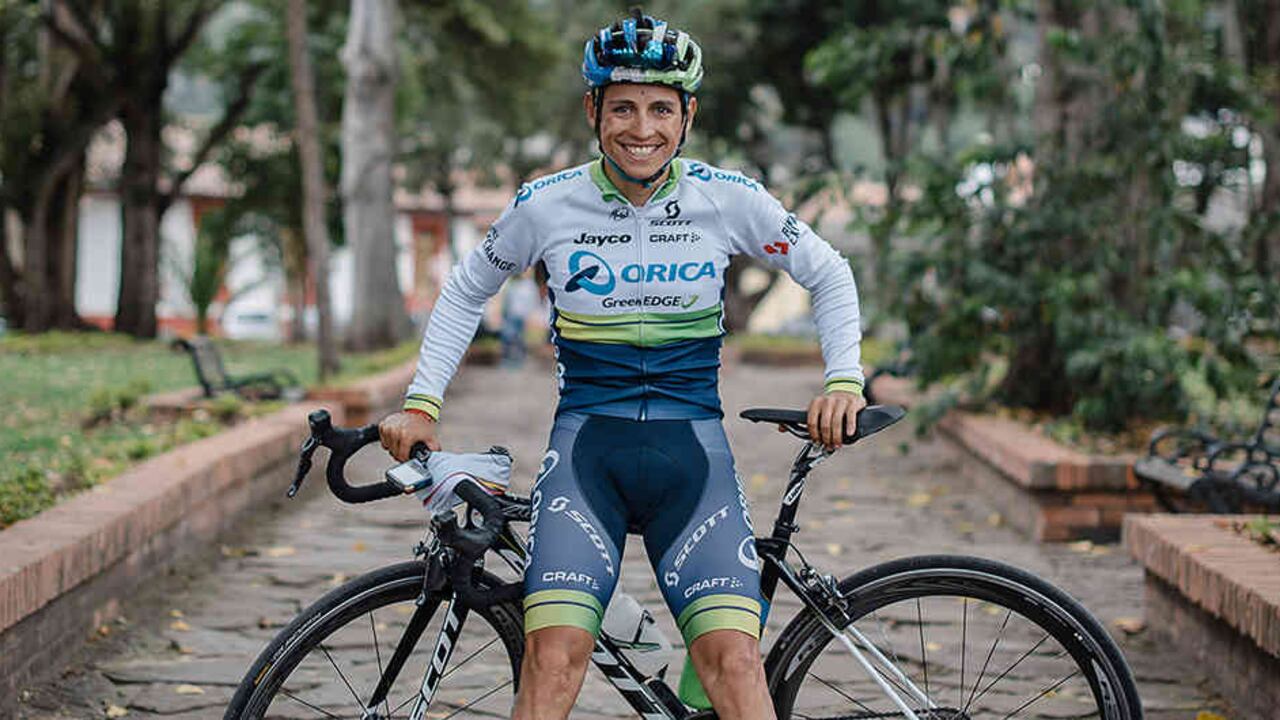 Esteban Chaves en Tenjo, Cundinamarca.