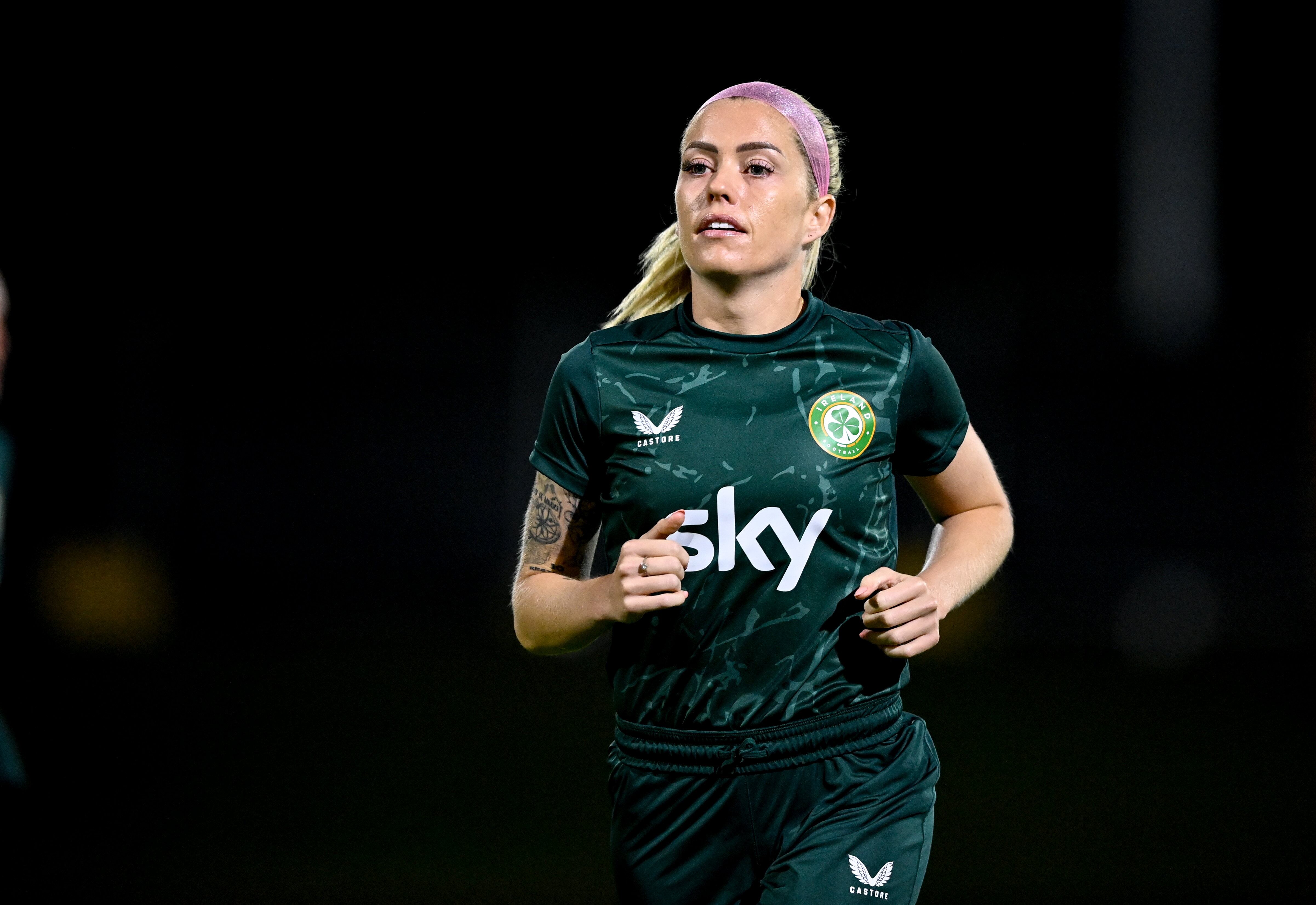 Brisbane , Australia - 13 July 2023; Denise O'Sullivan during a Republic of Ireland training session at Meakin Park in Brisbane, Australia, ahead of the start of the FIFA Women's World Cup 2023. (Photo By Stephen McCarthy/Sportsfile via Getty Images)