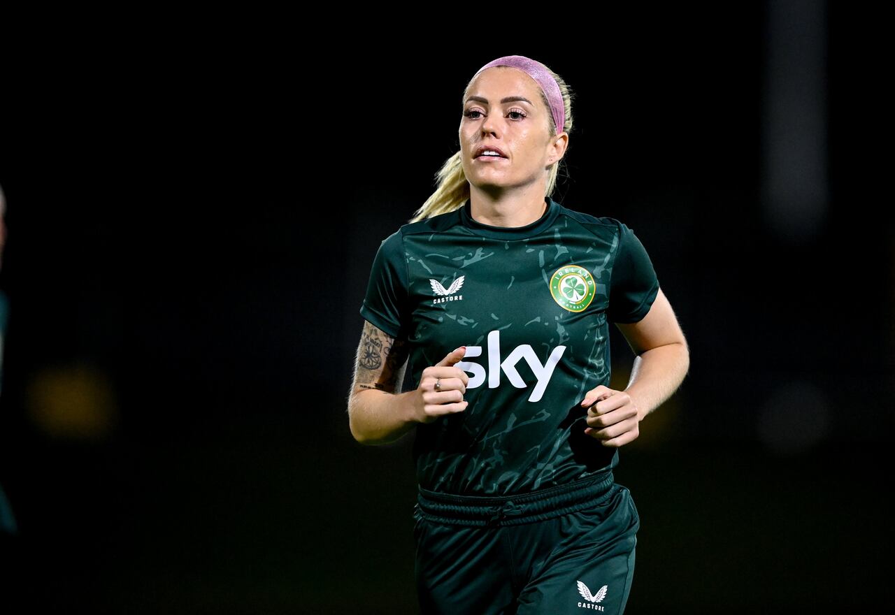 Brisbane , Australia - 13 July 2023; Denise O'Sullivan during a Republic of Ireland training session at Meakin Park in Brisbane, Australia, ahead of the start of the FIFA Women's World Cup 2023. (Photo By Stephen McCarthy/Sportsfile via Getty Images)