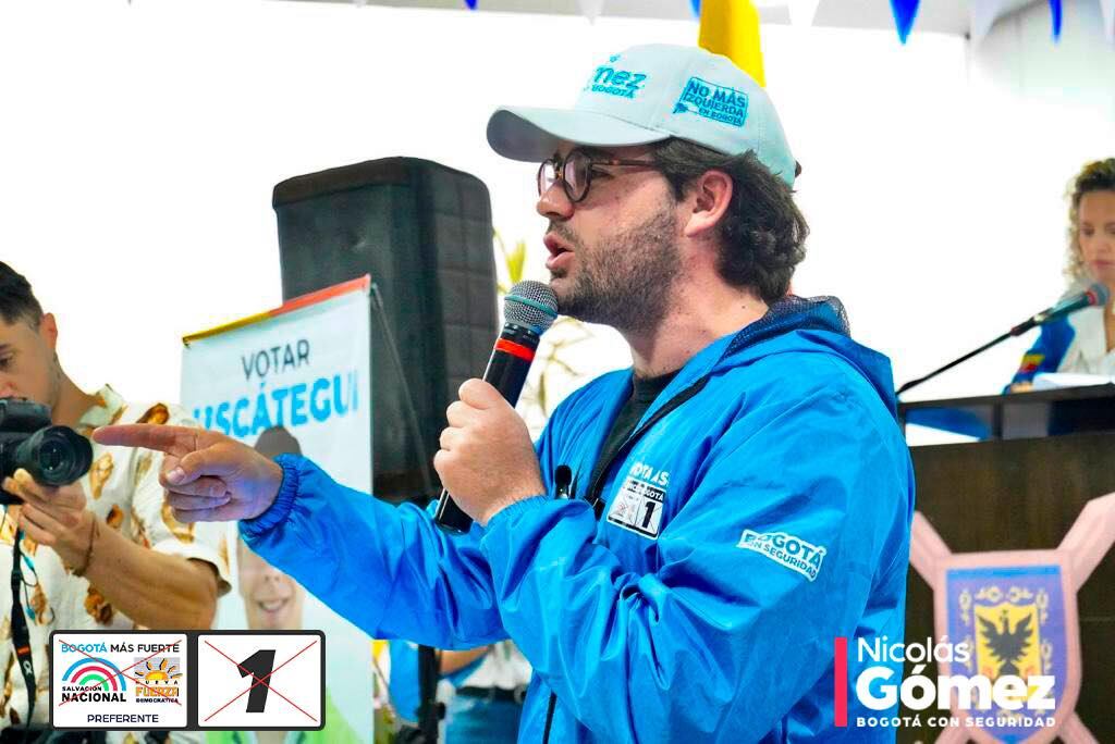 Nicolás Gómez, candidato al Concejo de Bogotá.