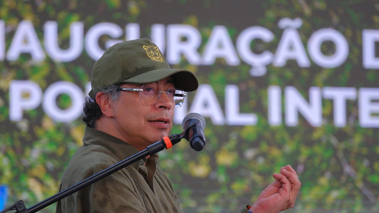 El presidente, Gustavo Petro, el 9 de septiembre de 2025, en Manaos (Brasil)