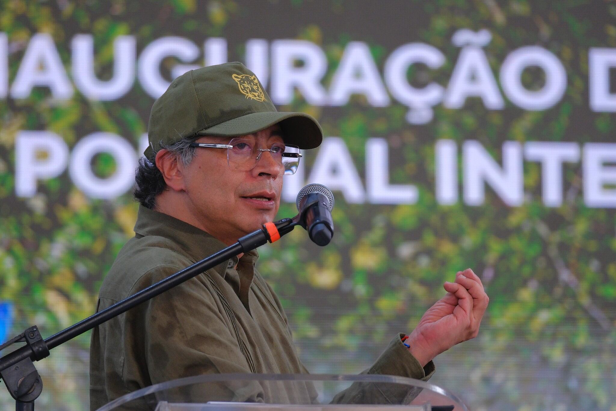 El presidente, Gustavo Petro, el 9 de septiembre de 2025, en Manaos (Brasil)