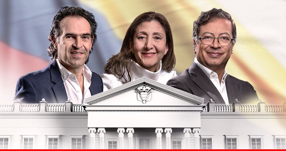 Fico Gutiérrez, Íngrid Betancourt y Gustavo Petro.