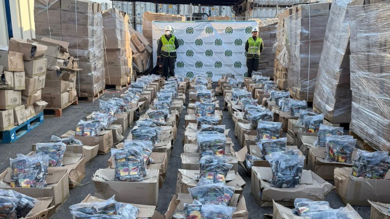 Cocaína incautada en Santa Marta.