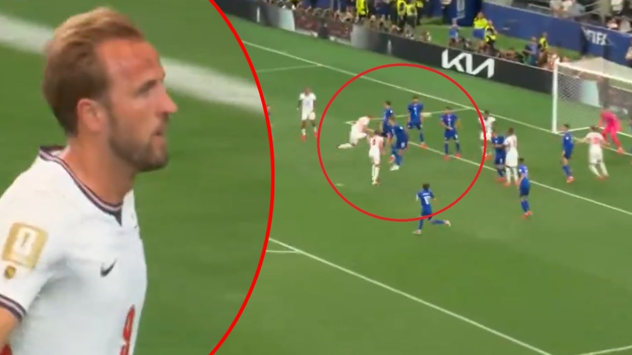 Doblete de Harry Kane contra Croacia.