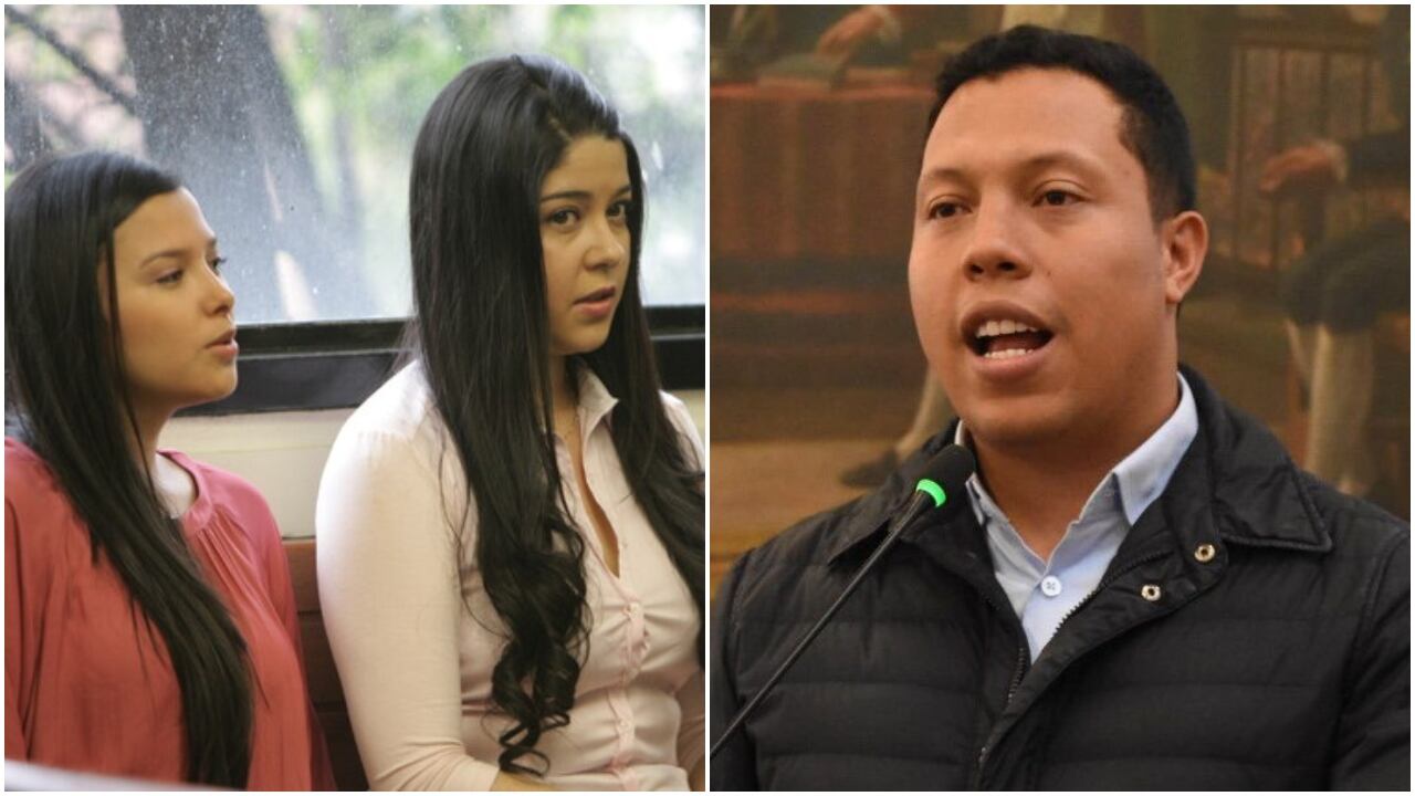 Laura Moreno, Jessy Quintero y Jorge Colmenares, hermano de Luis Andrés.