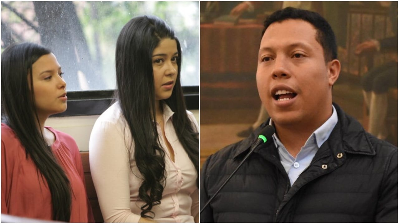 Laura Moreno, Jessy Quintero y Jorge Colmenares, hermano de Luis Andrés.