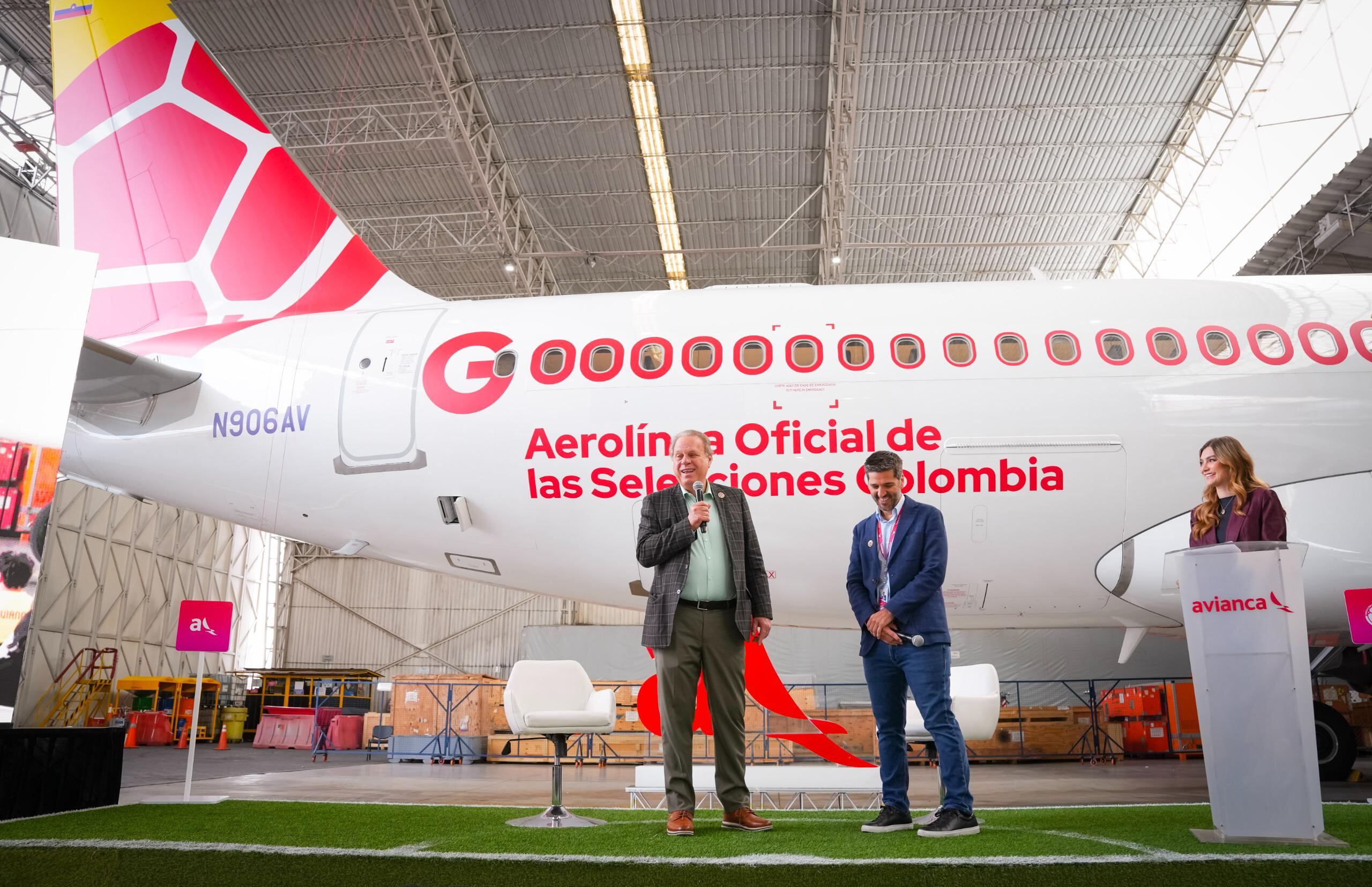 Avión Avianca para la Selección Colombia fue presentado a 70 días del Mundial 2026