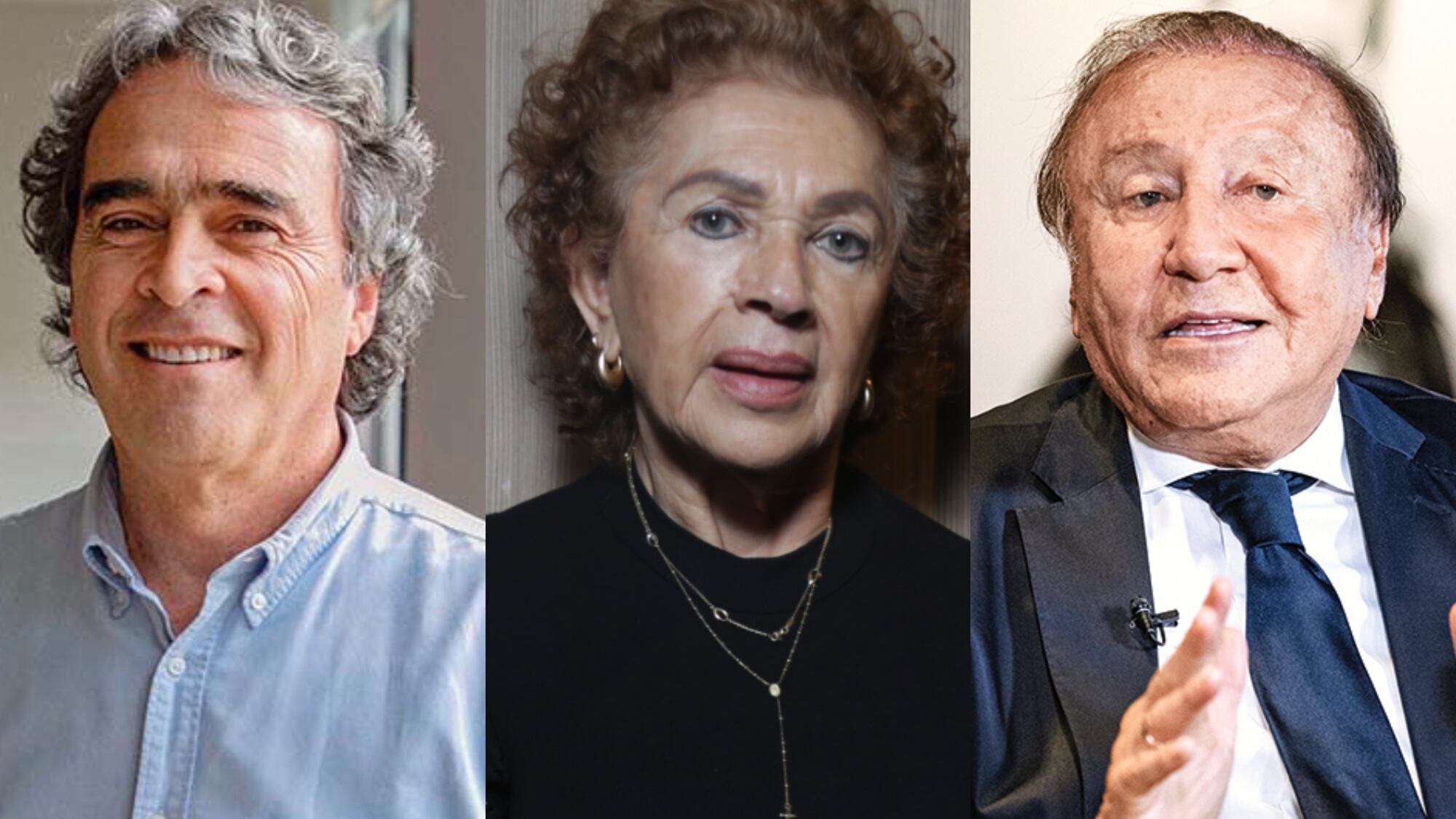 Sergio Fajardo, Socorro Oliveros y Rodolfo Hernández.