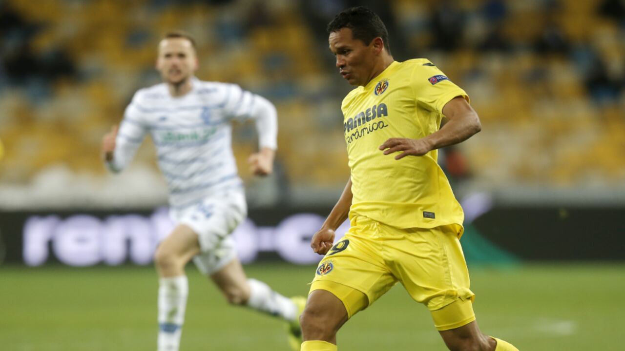 Carlos Bacca jugará los cuarto de final de la Europa League con Villarreal.