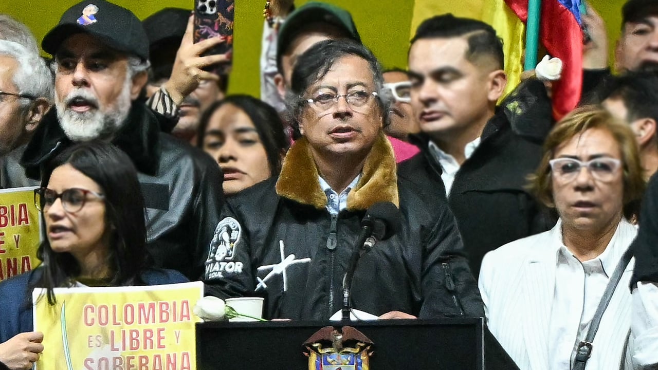 Presidente Gustavo Petro, desde la Plaza de Bolívar.