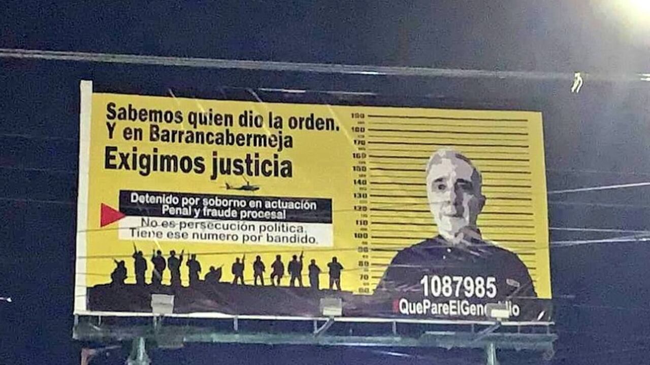 Polémica por valla antiuribista en Barrancabermeja