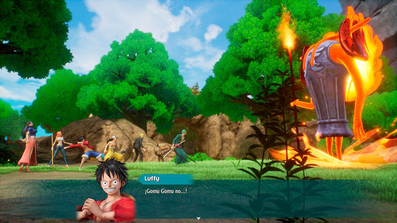 One Piece Odyssey es una aventura que posee varios elementos de los juegos J-RPG.