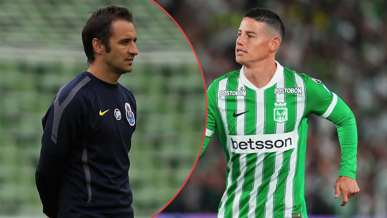Vítor Pereira (izq.) fue entrenador de James Rodríguez (der.) en F.C. Porto.