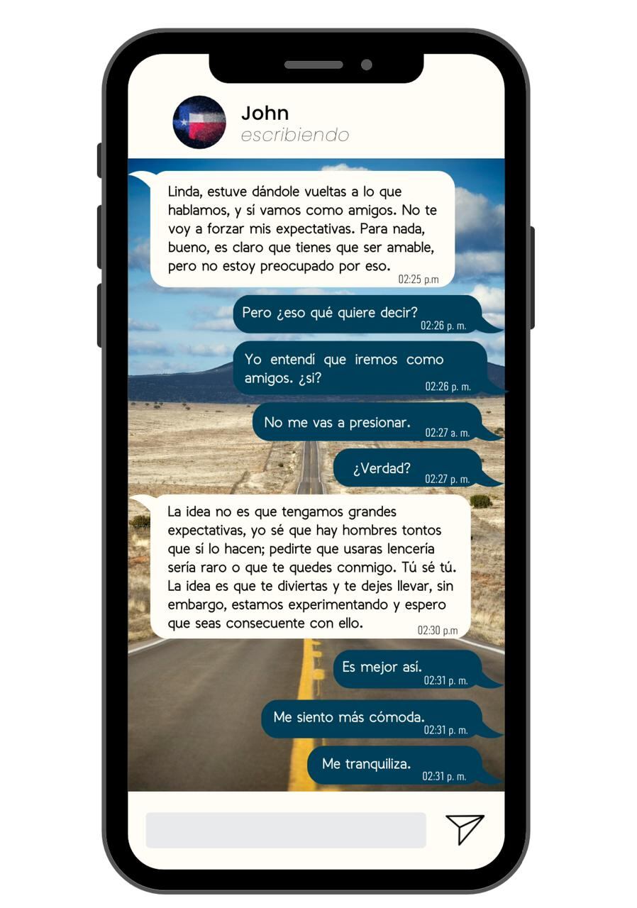 Estos son algunos chats reales entre Valentina y John Poulos.