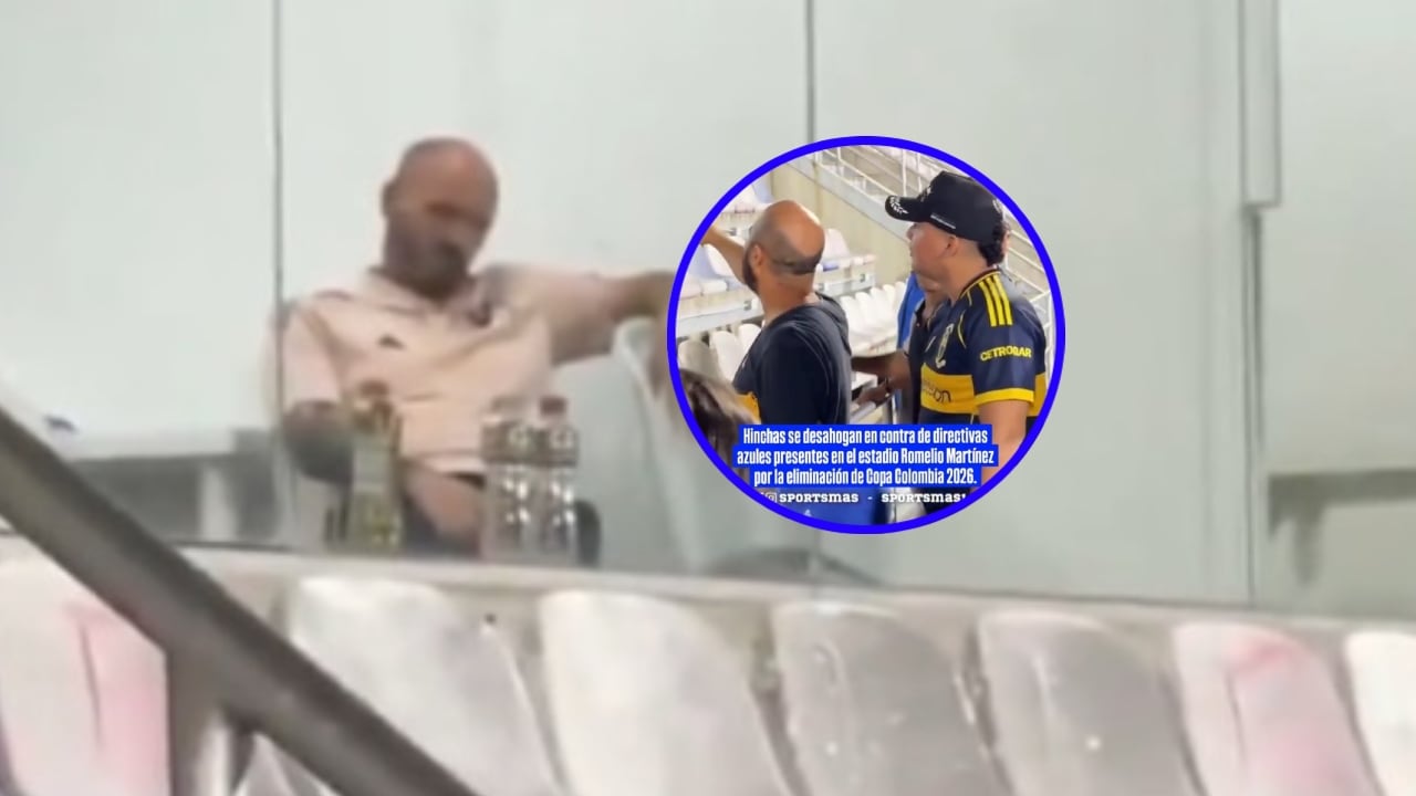 Directivo de Millonarios en Barranquilla.