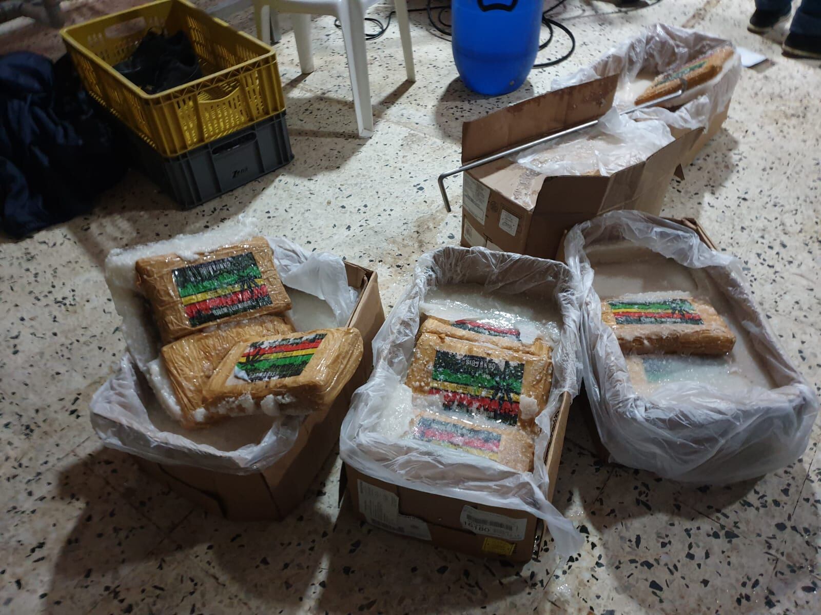 Los paquetes estaban listos para ser llevados hasta Centroamérica.