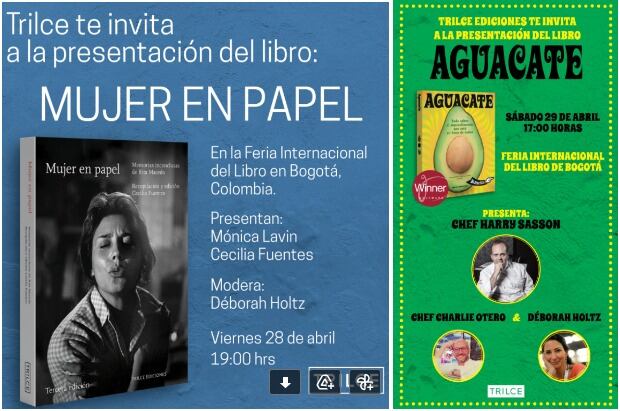 Lanzamientos en la FILBo para el viernes 28 y sábado 29 de abril.