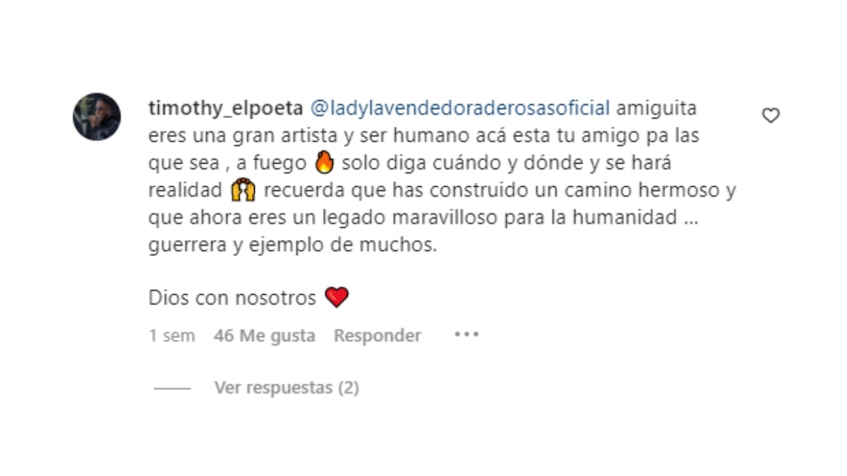 La actriz recibió muchos mensajes.