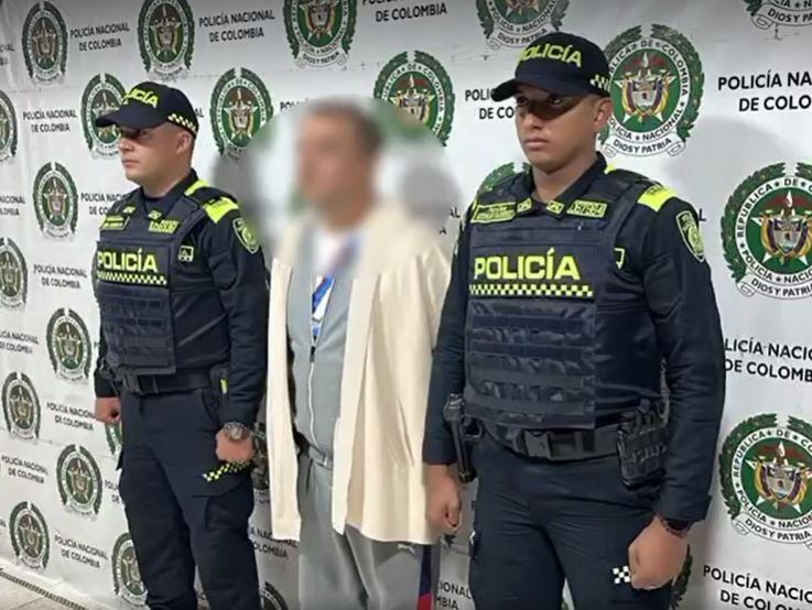 El capturado fue dejado a disposición de la Fiscalía General de la Nación.