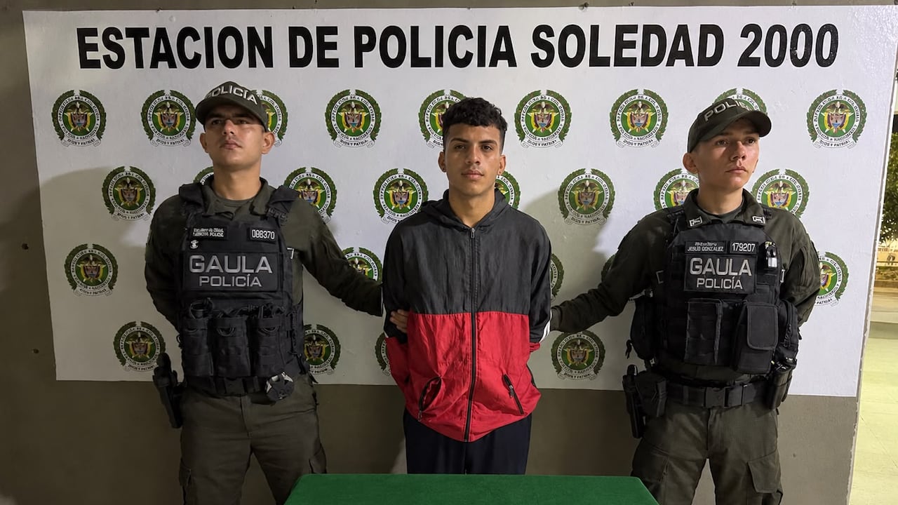 Alias Percanta fue capturado por el Gaula de la Policía en Soledad, Atlántico.
