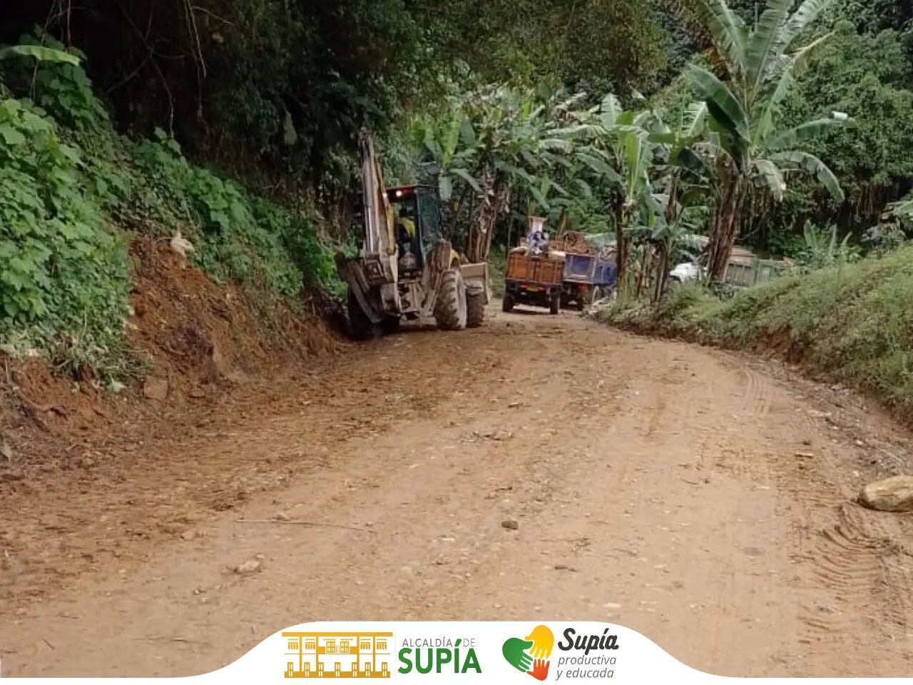 Se estima que la pavimentación de la carretera beneficiará a 4.793 habitantes en Caramanta y 29.884 en Supía