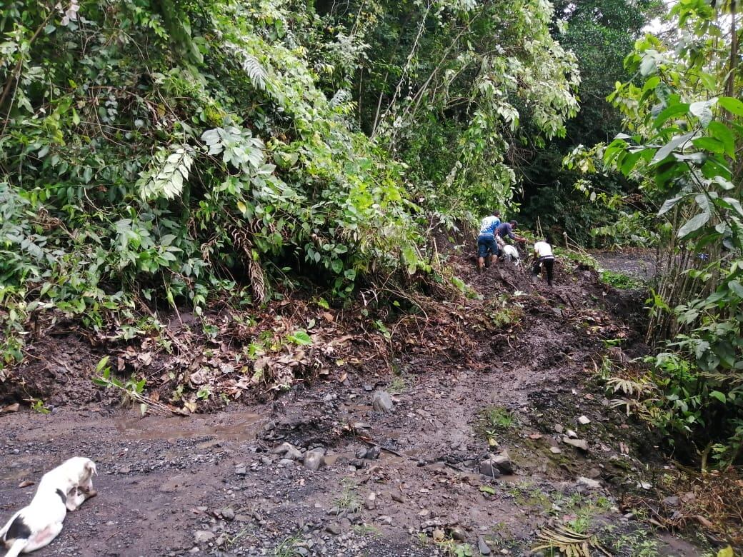 Derrumbes en Simacota, Santander.