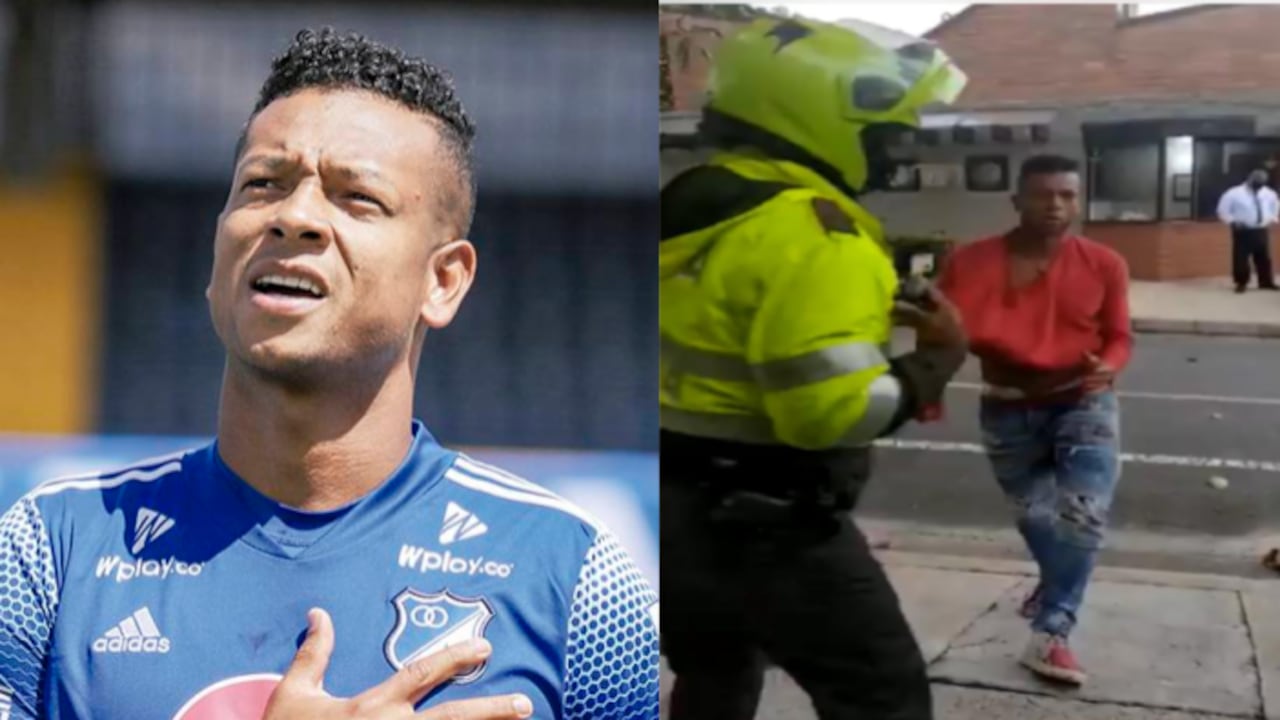 En un video que se hizo viral, se observa a un policía sacando a la fuerza a Guarín de una casa y evitando que ingrese de nuevo a la vivienda en donde habría sostenido una fuerte pelea con sus familiares.