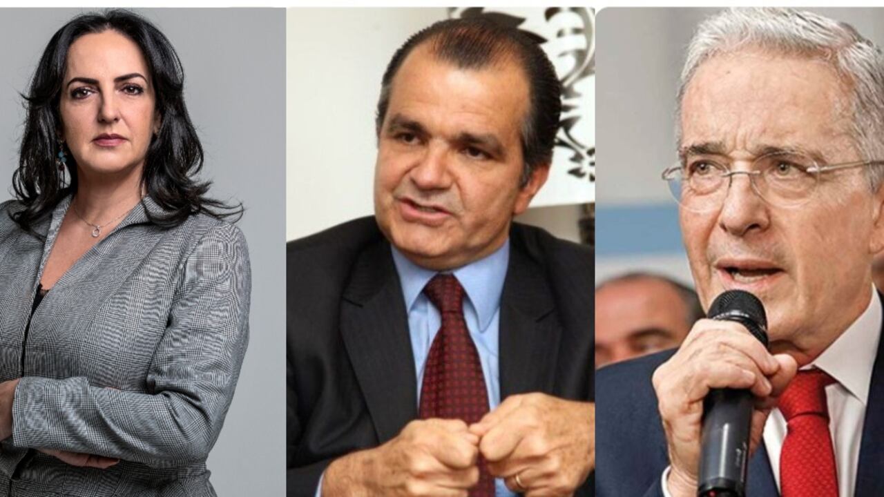 María Fernanda Cabal, Óscar Iván Zuluaga y Álvaro Uribe.