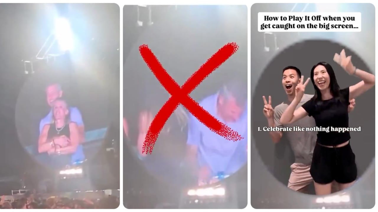 La pareja publicó un video explicando cuales serían las reacciones correctas ante el incómodo momento.
