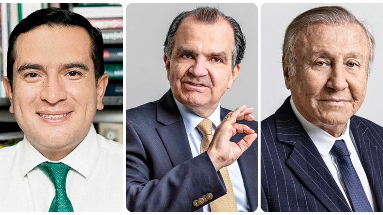 Edward Rodríguez, Óscar Iván Zuluaga y Rodolfo Hernández