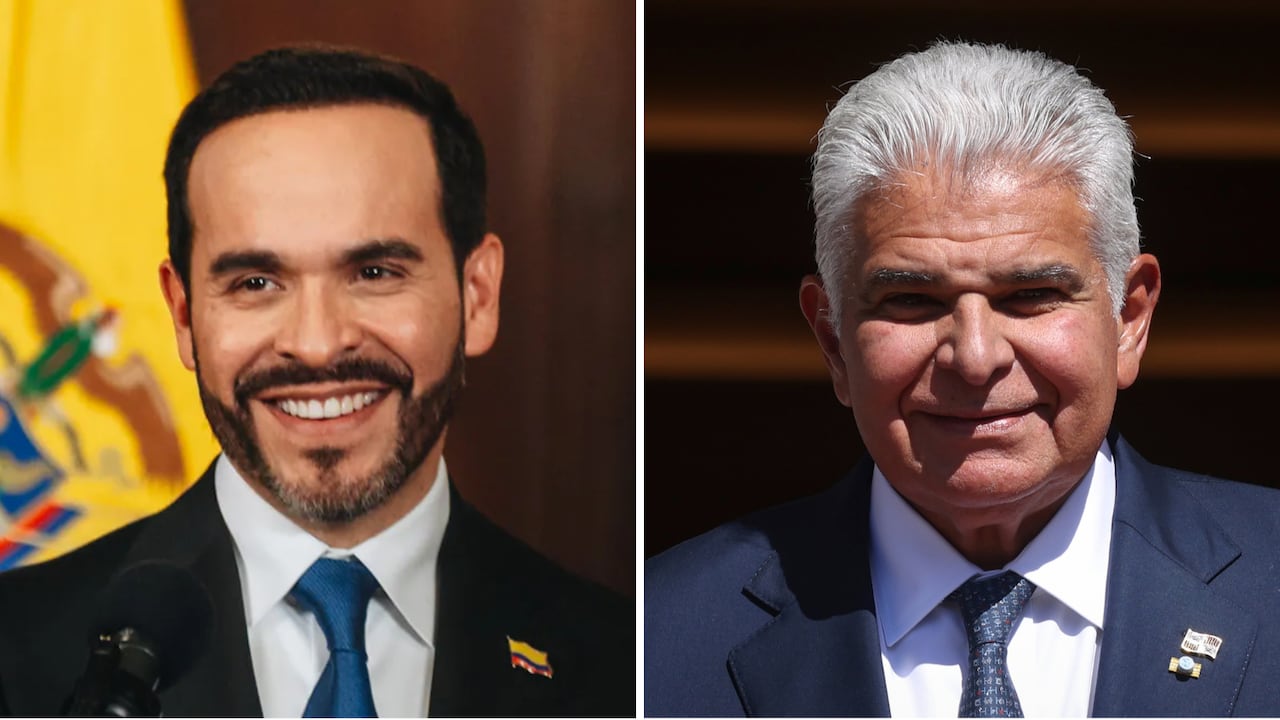 Presidente de Panamá y presidente de Colombia.