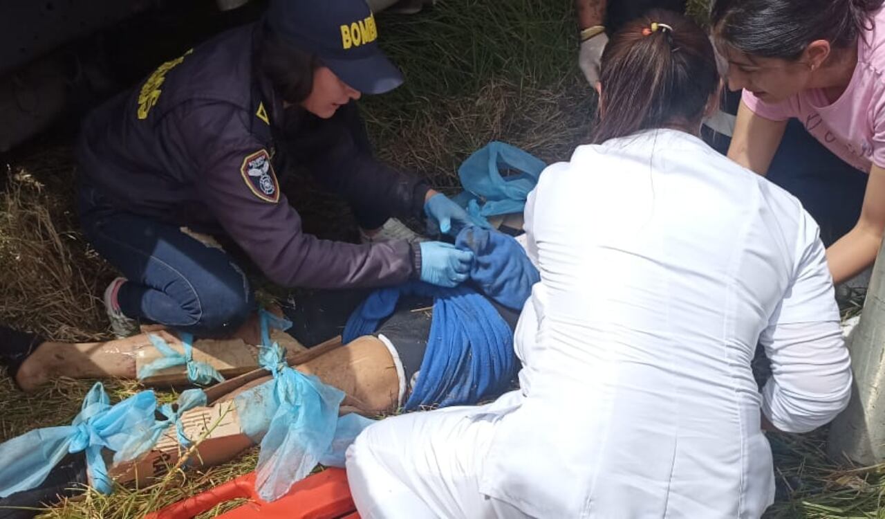 Germán Chaves transitaba en la vía Bogotá-Tunja cuando fue embestido por un camión.