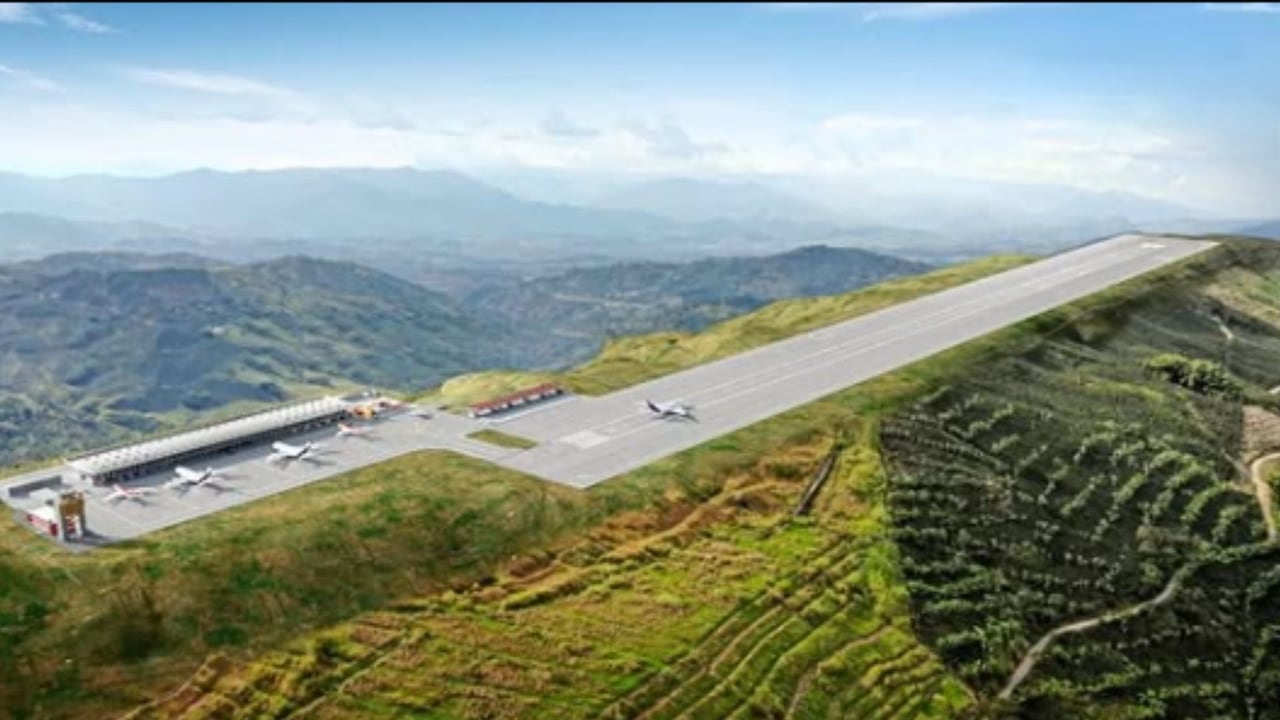 Obras iniciales del Aerocafé avanzan en el Eje Cafetero, pero sin terminal ni torre de control.