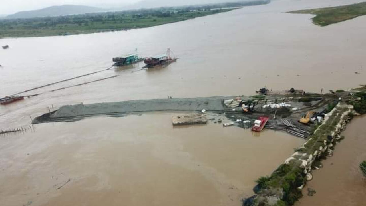 Lluvias afectan trabajos en la región de La Mojana.