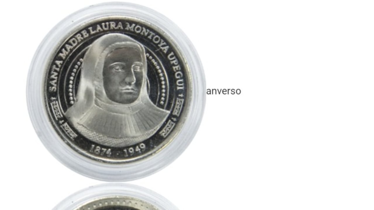 El Banco de la República, en cumplimiento a la Ley 1710 de 2014, emitió una moneda en honor a la madre Laura.