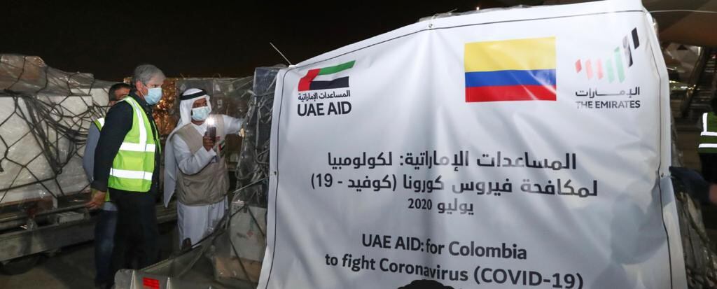 Llega sexta donación de Emiratos Árabes para luchar contra el coronavirus