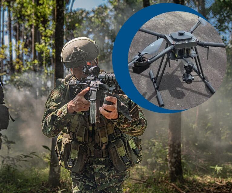 DRAGOM, el nuevo dron militar colombiano para operaciones militares.