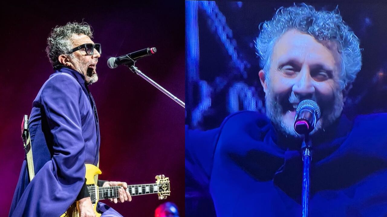 Fito Páez durante su concierto en Buenos Aires, Argentina.