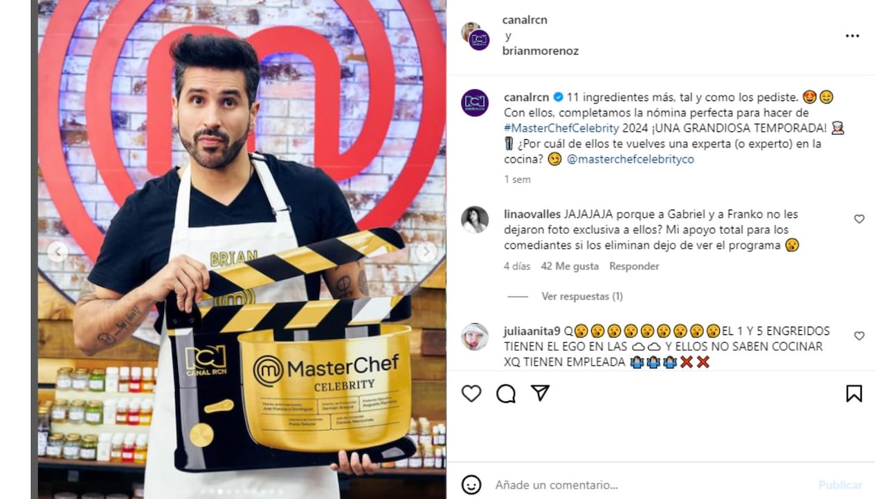 Él es Brian, el hijo de Marlon Moreno que estará en la nueva temporada de ‘MasterChef Celebrity’