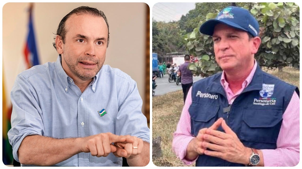 Alcalde de Cali, Alejandro Eder y personero Distrital de Cali, Gerardo Mendoza Castrillón