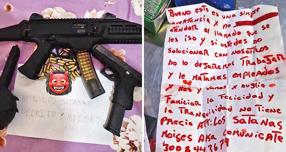 Los delincuentes atemorizan a los comerciantes con llamadas y mensajes amenazantes. Les advierten que nos los dejarán trabajar hasta que no colaboren con la organización. La Policía ya ha dado algunos resultados.