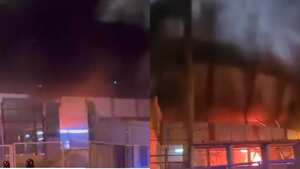 Ultras del Foggia generaron un incendio en el estadio de Erasmo Iacovone.