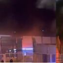 Ultras del Foggia generaron un incendio en el estadio de Erasmo Iacovone.