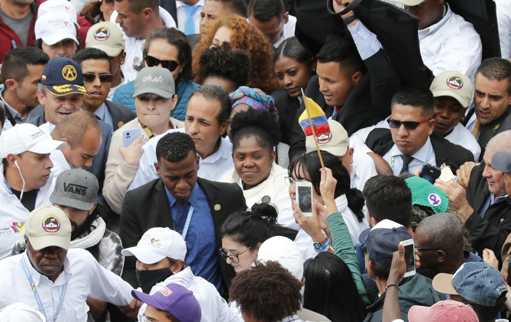 Vicepresidenta Francia Marquez en la plaza de bolívar