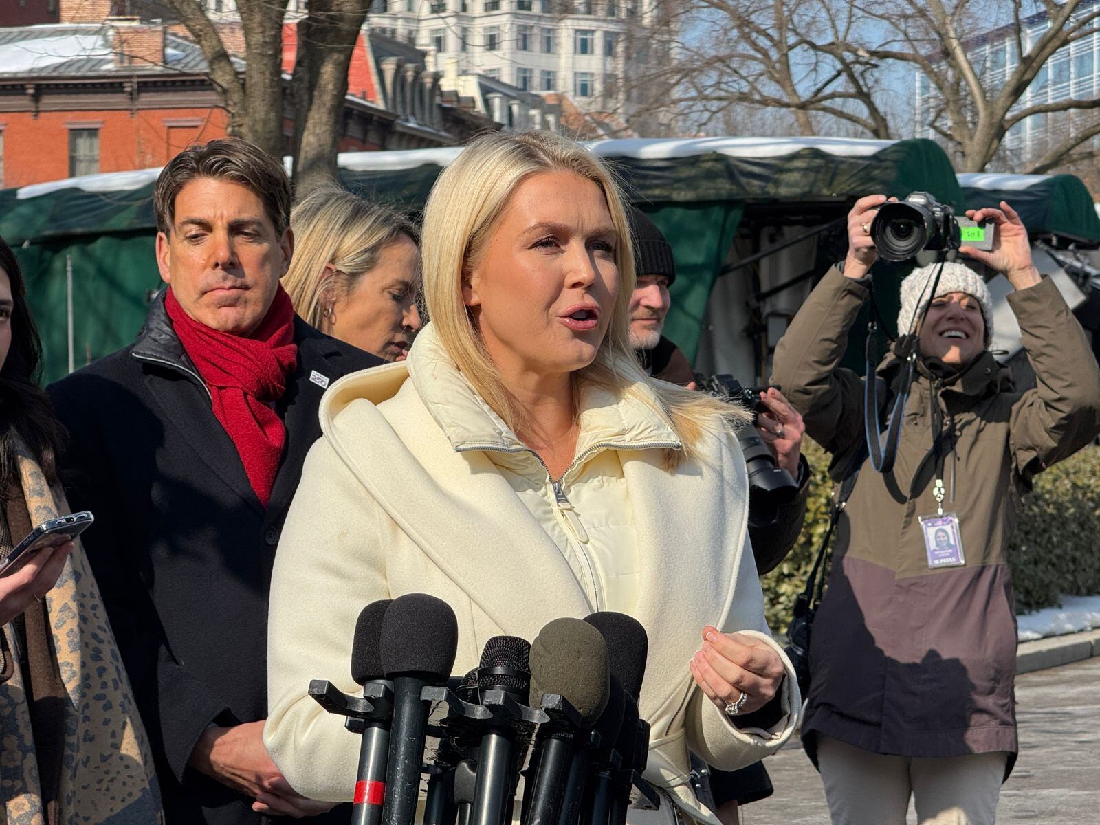 Karoline Leavitt, vocera de la Casa Blanca.